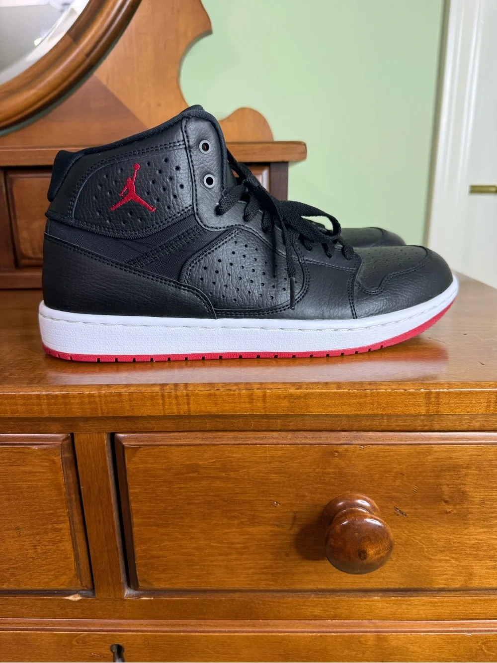 Nike Jordan Jumpman AR3762-001 Black Mid top basketball shoes men 10 sneaker
